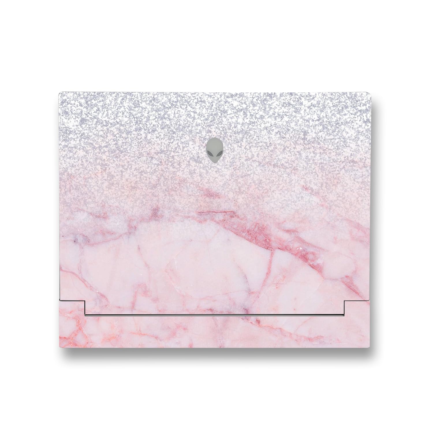 MightySkins Skin Compatible with Alienware X14 R2 (2023) Full Wrap Kit - Girly Marble Dazzle | Protective, Durable, and Unique Vinyl Decal wrap Cover | Easy to Apply &amp; Change Styles | Made in The USA