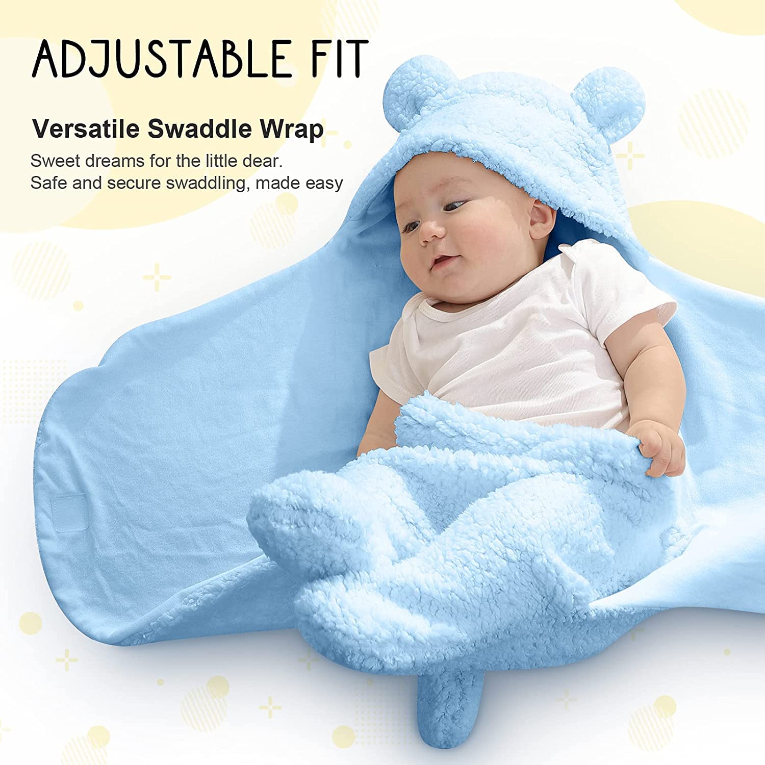 First Kick Newborn Baby Blanket - Hooded Security Blanket -2