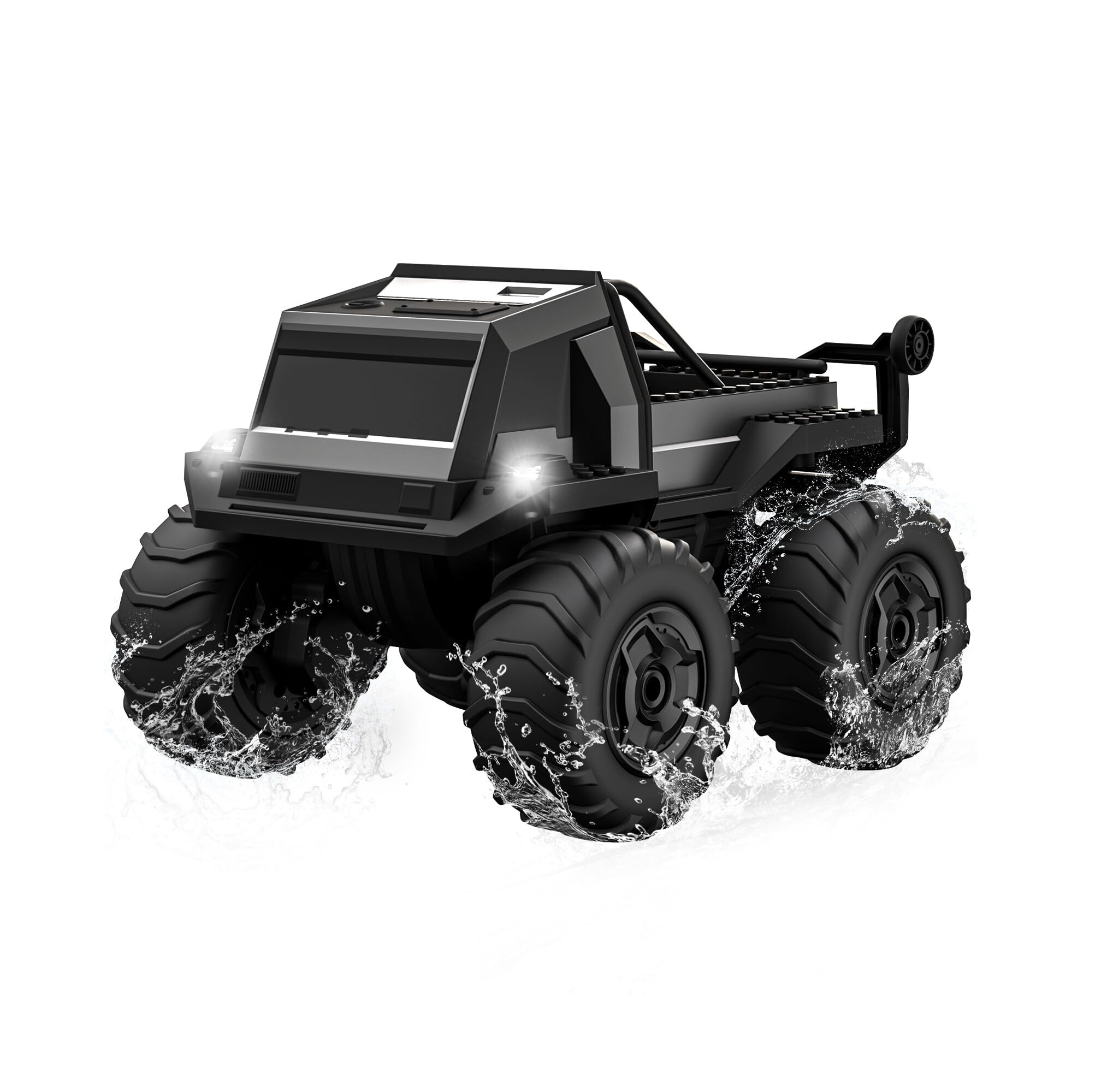ACAMMZAR Amfibische op afstand bestuurbare auto voor kinderen, 1:16 RC vrachtwagens 4WD offroad all terrain, DIY pick-up speelgoed waterdichte monstertruck, 60 minuten speeltijd, met licht, stunt ACAMMZAR Amfibische op afstand bestuurbare auto voor kinderen, 1:16 RC vrachtwagens 4WD offroad all terrain, DIY pick-up speelgoed waterdichte monstertruck, 60 minuten speeltijd, met licht, stunt