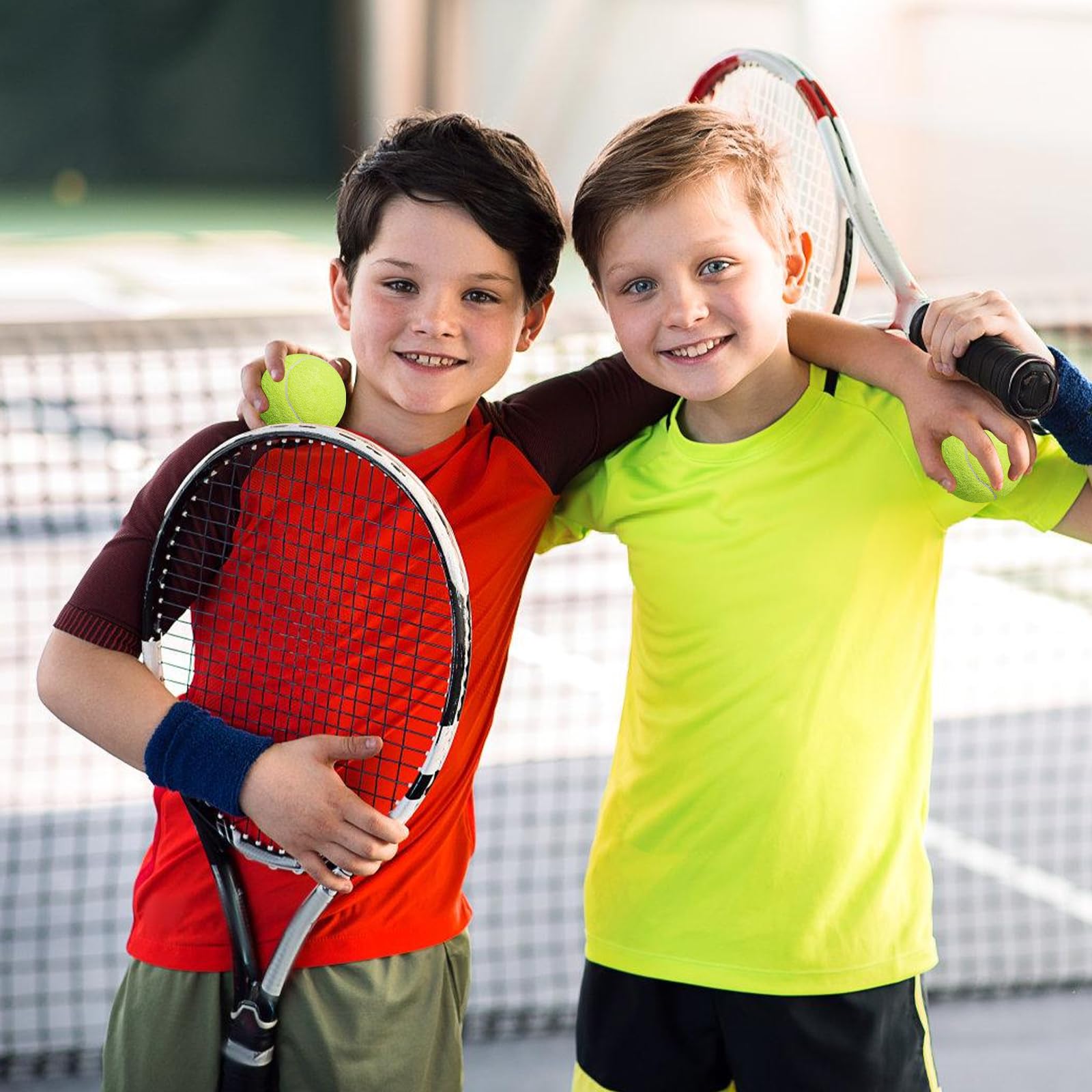 15 palline da tennis per il tempo libero, da tennis, senza pressione, per principianti, per lezioni di tennis, palline e cani