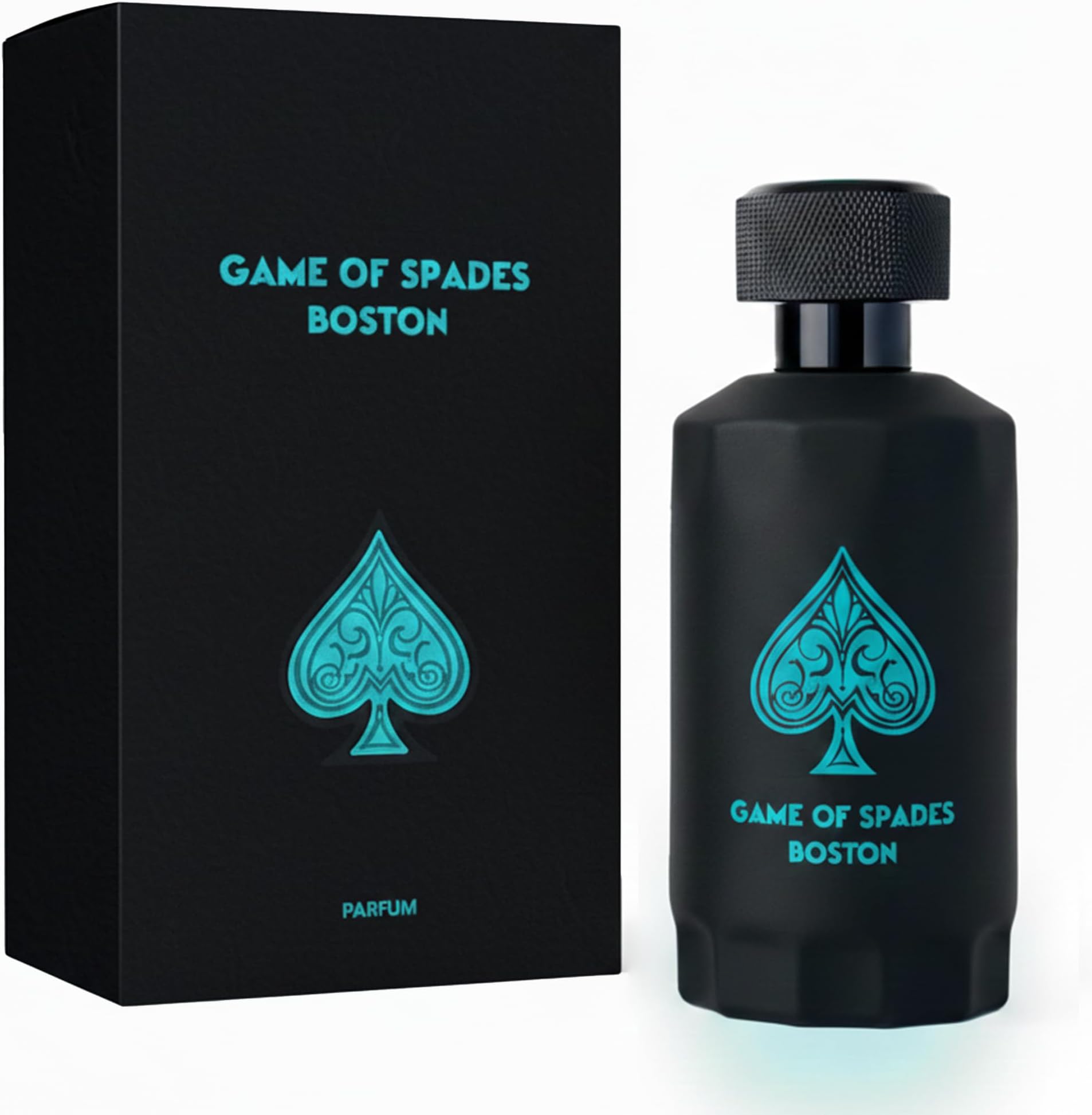 Jo Milano Game of Spades Boston Parfum Spray | 3.4 oz (100ml) | Sweet, Musky, Amber, Warm Spicy, Citrus, Bergamot Scent | Long Lasting Fragrance for Men and Women (Unisex)