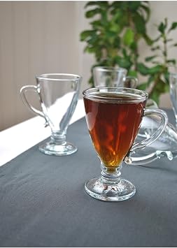 Rich Cam 6l  Kulplu  ay Barda  Kupa 130 ml Ayakl  Kahve Barda -Ku u Model