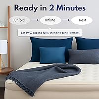 Vista 5 de King Koil Colchón de aire de lujo tamaño queen con bomba de alta velocidad incorporada, el mejor para el hogar, camping, invitados, colchón doble