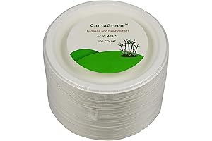 6 inch Small Compostable Dessert Plates