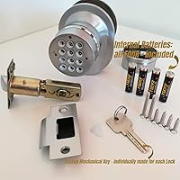 Vista 4 de SoHoMiLL® Electronic Keypad Door Knob SoHo Mill® and Lock Set with Backup Mechanical Key (Spring Latch Lock; Not Deadbolt; Not Phone Connected)