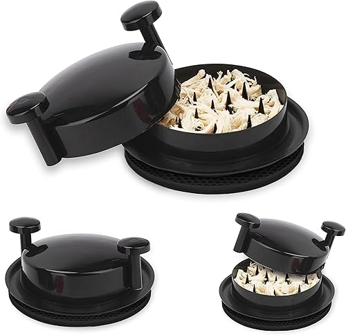 Trituradora de pollo redonda para triturar pollo, cocina, trituradora de carne con asas y base antideslizante, trituradora de plástico sin BPA, 8