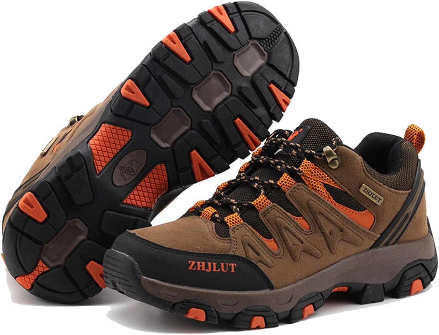 Ramemo トレッキングシューズ メンズ レディース アウトドア ハイキングシューズ ウォーキングシューズ 大きいサイズ ローカット レースアップ 耐衝撃性 防滑 軽量 通気 釣り 遠足 登山用 スポーツ クライミングシューズ 驚きの価格が実現