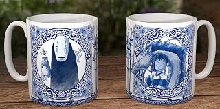 Japanese Dragon/Ghost Blue Willow Pastiche 10oz Mug