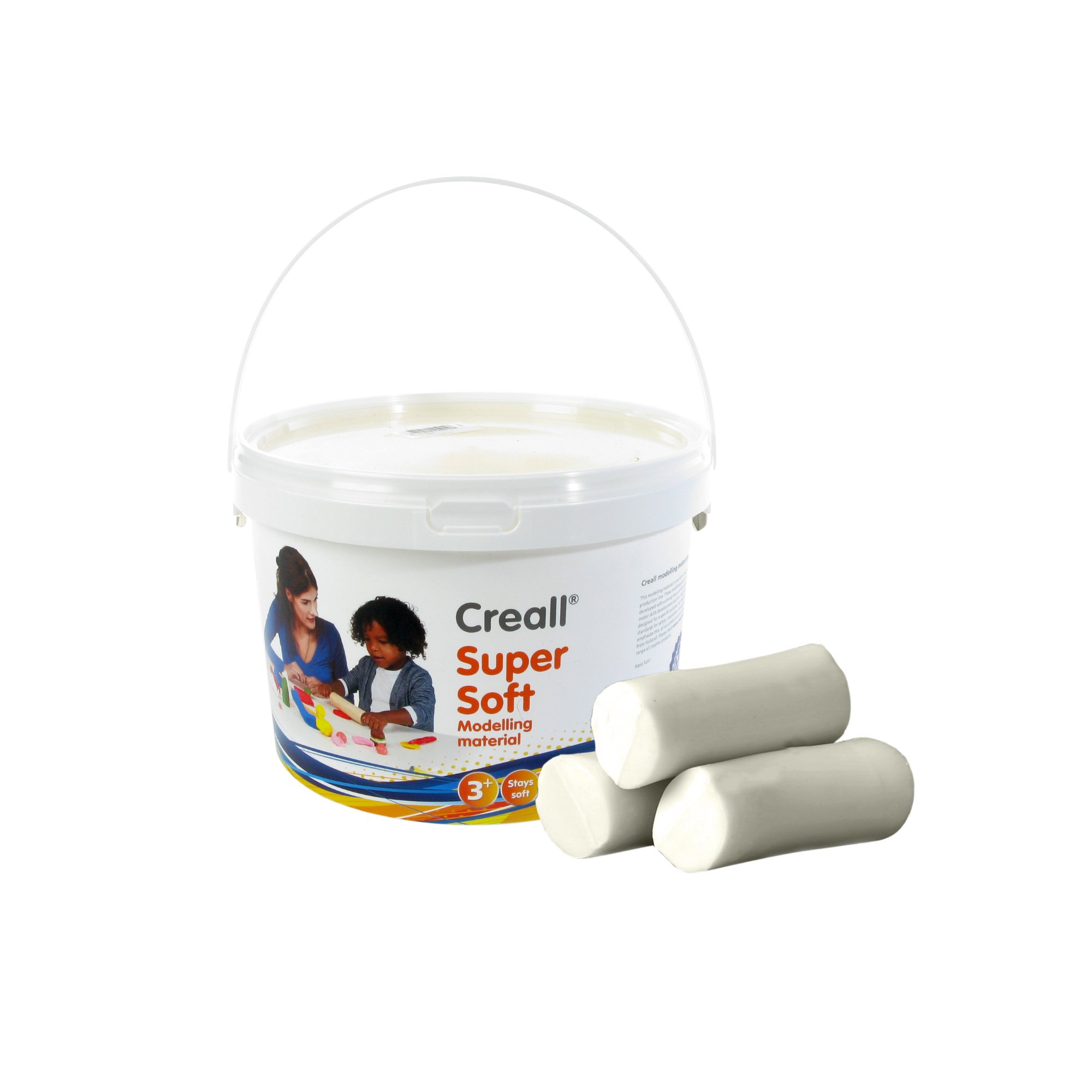 Creall Havo25015 - Juego de Materiales de Modelado Havo supersuaves, 1750 g, Color Blanco