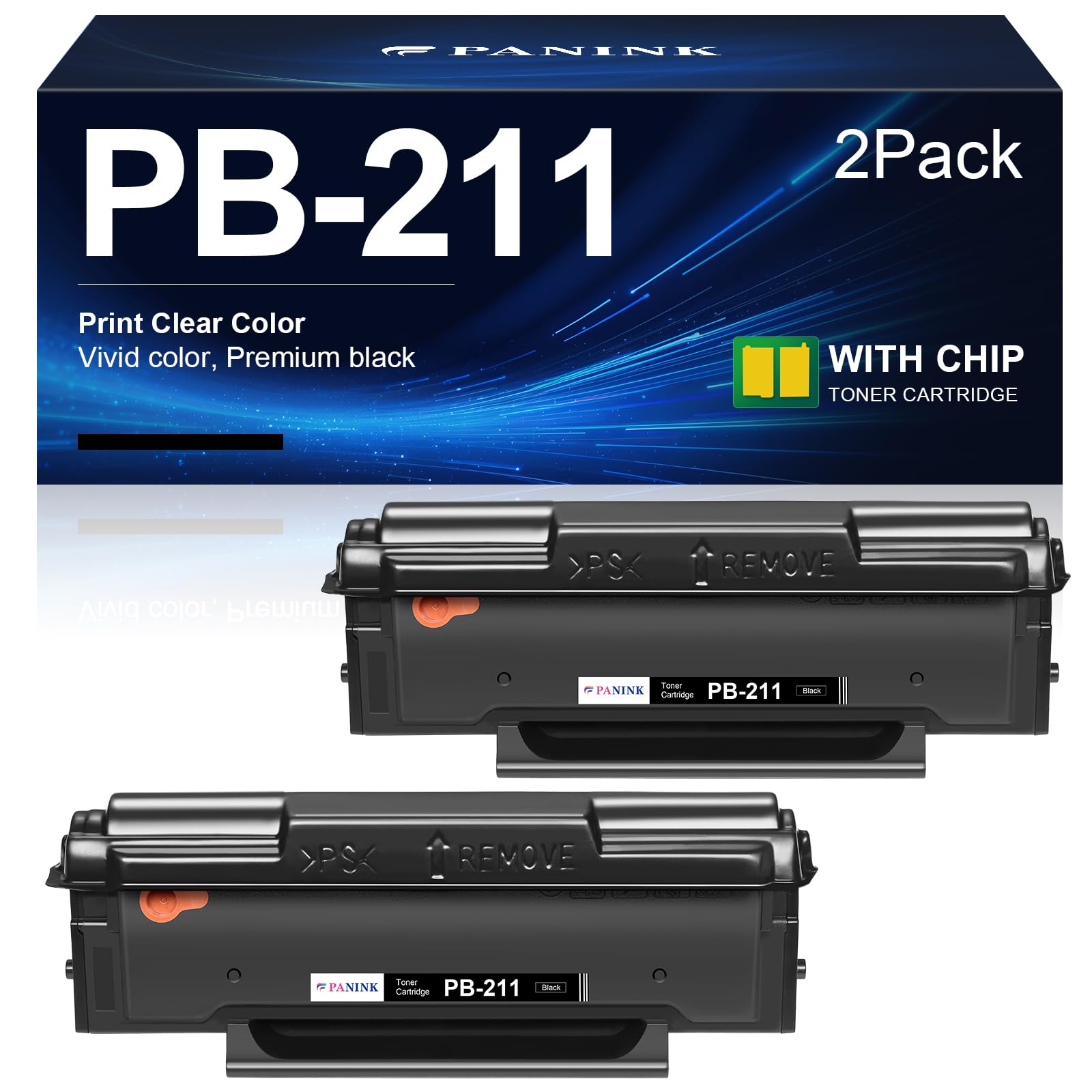 PANINK PB-211 Toner Cartridge Replacement for Pantum PB-211 PB211 PB-211EV PB211EV Compatible with P2502w P2500W P2500NW P2207 P2500 M6550 M6550W