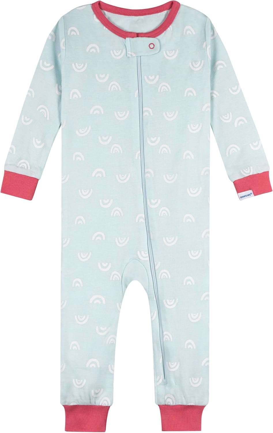 Onesies Brand Baby Girls’ 3-pack Snug Fit One-piece Cotton Pajamas - Image 5