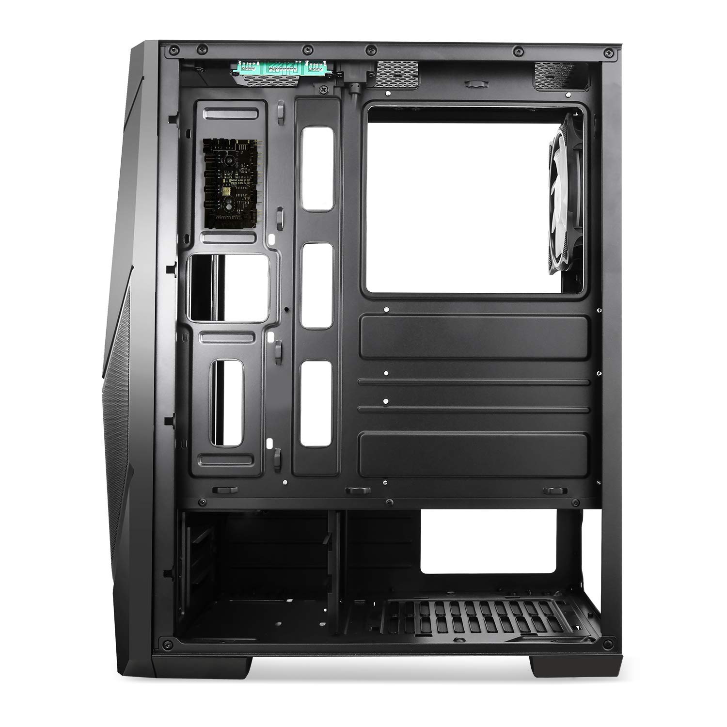 Spirit Of Gamer - Rogue V - PC Gamer ATX/Matx/ITX Case - Pannello Frontale E Parete in Vetro Temperato - 2 X 120mm Ventole RGB LED Indirizzabili - Aura/MSI Mystic/ASROCK 3Pin Compatibile (Rogue V)