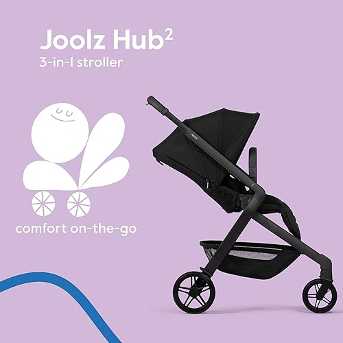 Miniatura 4 de Joolz Hub2 - Cochecito compacto  Asiento ergonómico para niños pequeños (por debajo de 20 libras), plegable con una sola mano, asiento reversible,