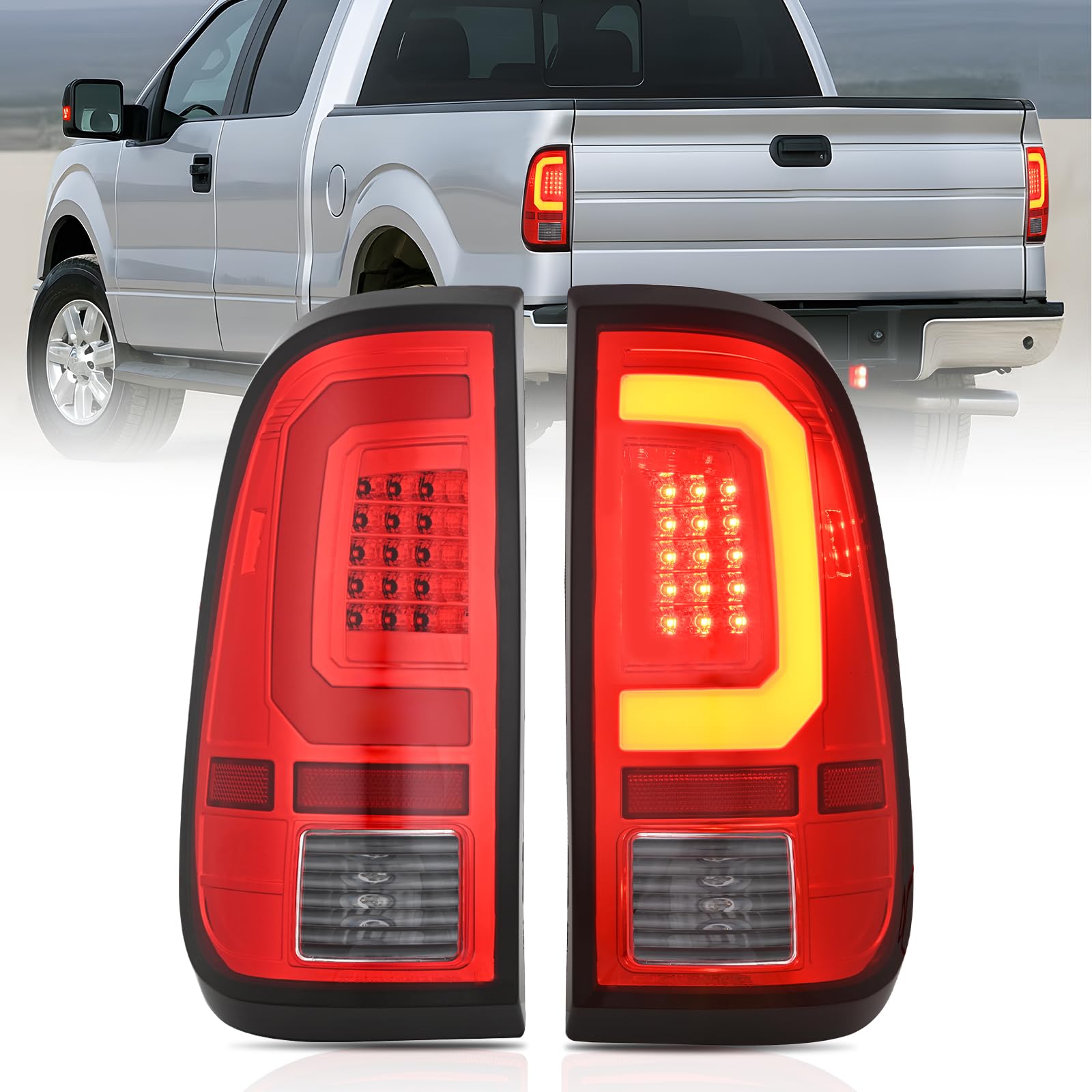 Nilight Taillight Assembly for 2008-2016 Ford F250 F350 F450 Super Duty