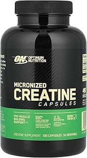 Optimum Nutrition, 微粉化クレアチンカプセル、100粒（1粒あたり1.25g）