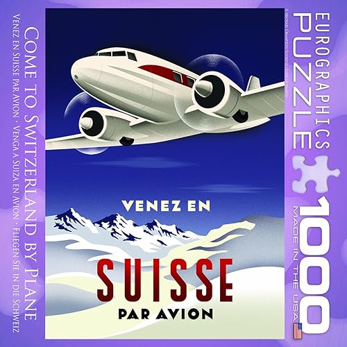 Miniatura 4 de Ven a Suiza por el rompecabezas de avión, 1000 piezas