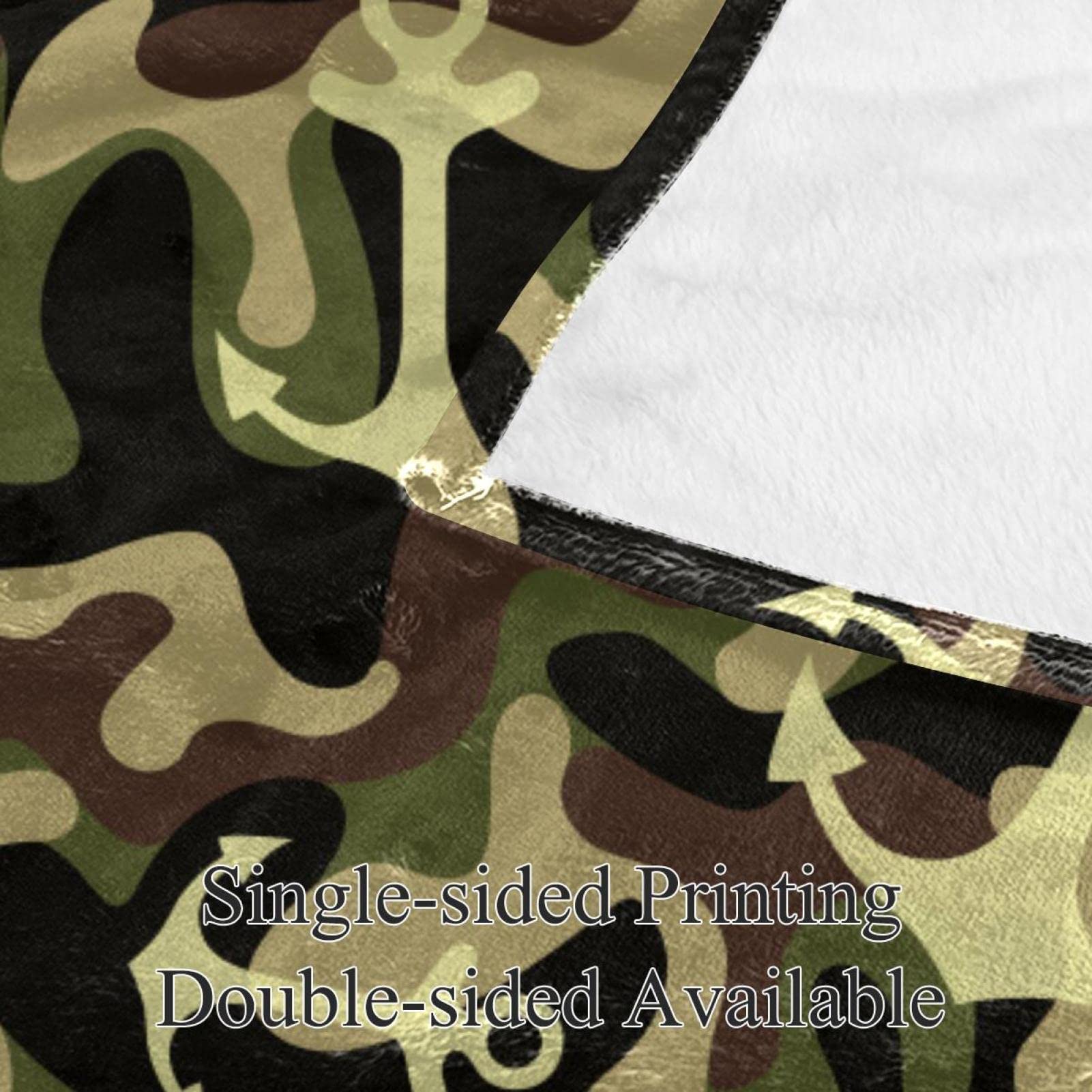 Camo Sherpa Deken Kracht Verborgen Armygreen Fleece Gooi Deken Retro Camouflage Patroon Print Pluche Deken Moderne Marmeren Textuur Fuzzy Deken voor Slaapbank Bank Koning 87 x 94 Inch