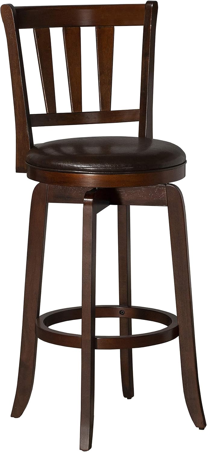 Hillsdale Presque Isle Swivel Bar Stool, Barstool, Cherry: Furniture & Decor