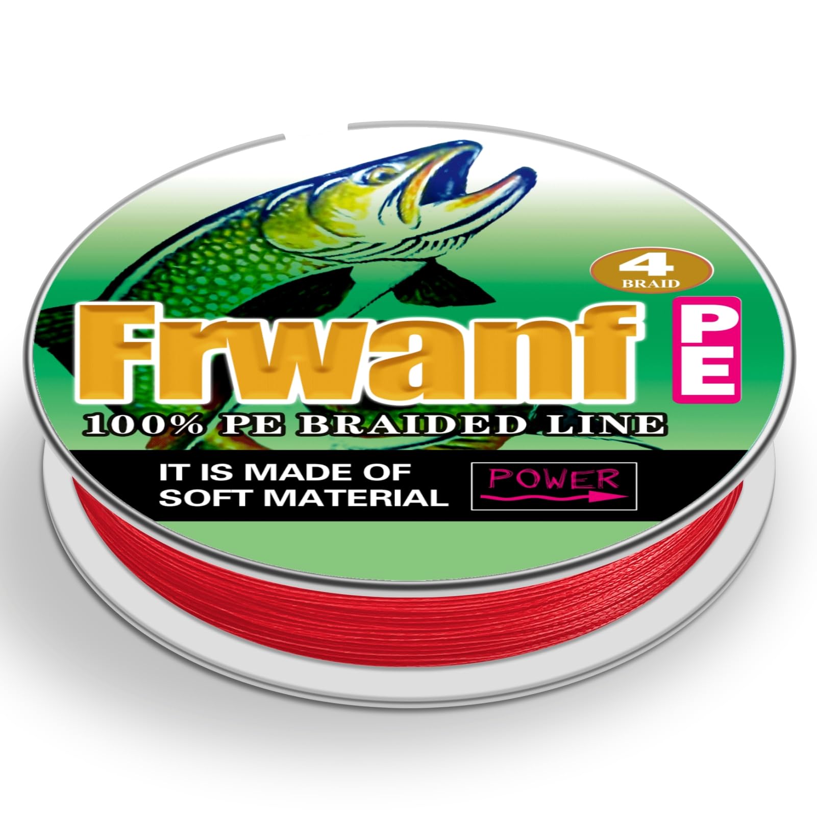 Frwanf Red Braided Fishing Line Color Never Fade 100M-2000M 6-300LB Super Strong PE Fishing Line Abrasion Resistant Fishing Wire Zero Stretch โ image 1