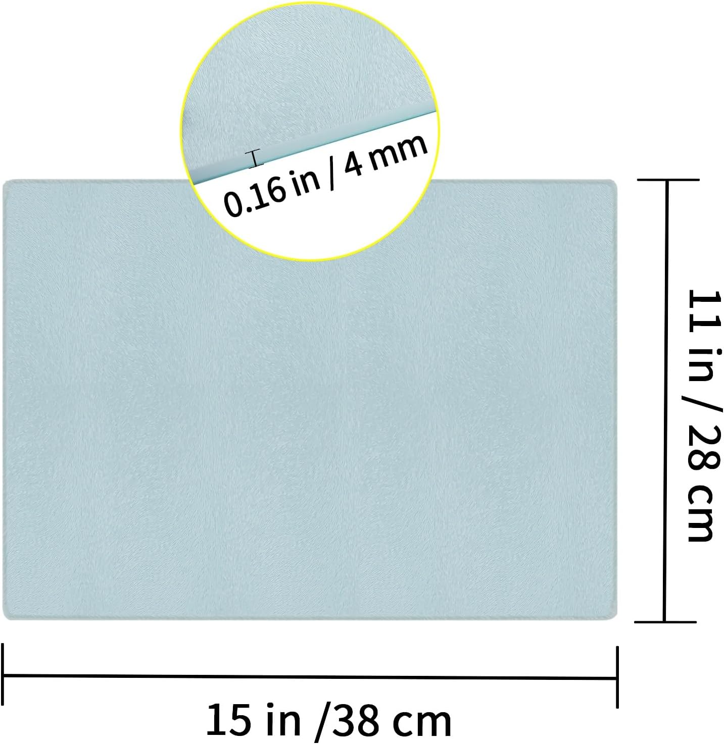 2 Pcs Sublimation Cutting Board Blanks，15 x 11 Inch Sublimation Cutting Boards，Textured Sublimation Anti Slip Cutting Board Heat Scratch Resistant Blank