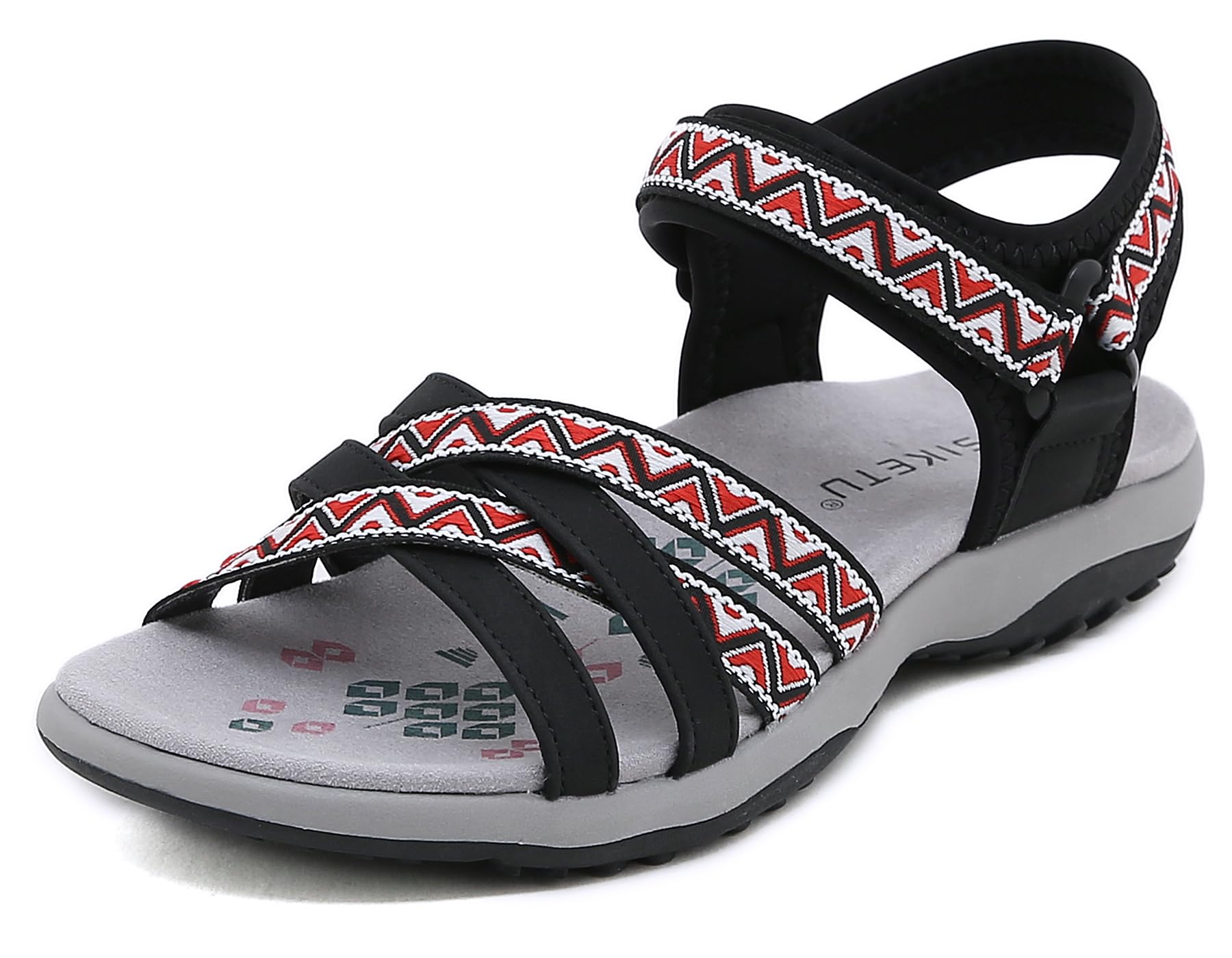 Meik Mangni Sandalias Deportivas Mujer Sandalias de Punta Descubierta Verano Sandalia de Trekking Casuales Antideslizantes Sandalias de Playa Tamaño:36-42 EU