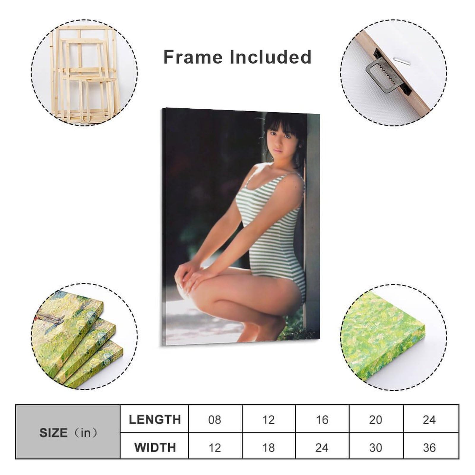 Amazon.co.jp: 斉藤由貴下着セクシー写真壁の絵ポスター オフィス