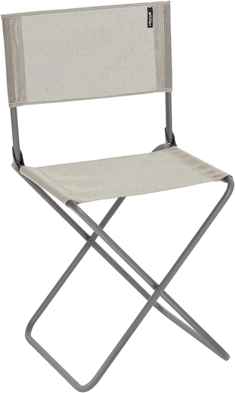 Lafuma Compact Folding Chair for Travel, CNO, Batyline, Seigle (Beige)