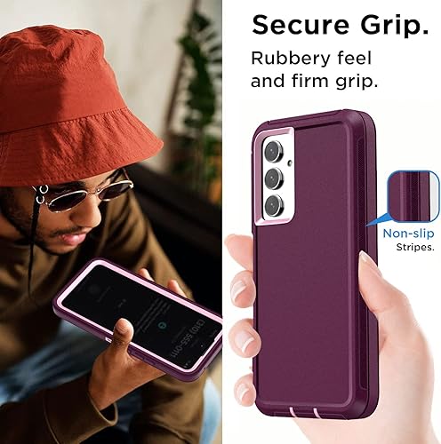 Miniatura 7 de AICase Funda para teléfono Samsung Galaxy A54 5G, resistente y resistente, a prueba de golpes, para Samsung Galaxy A54 5G, color morado nocturno