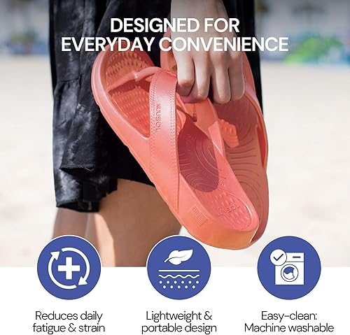 Vista 31 de NUUSOL Sandalias unisex en cascada; calzado antideslizante para senderismo/fascitis plantar; cojín suave, ligero y cómodo; soporte de arco y Negro