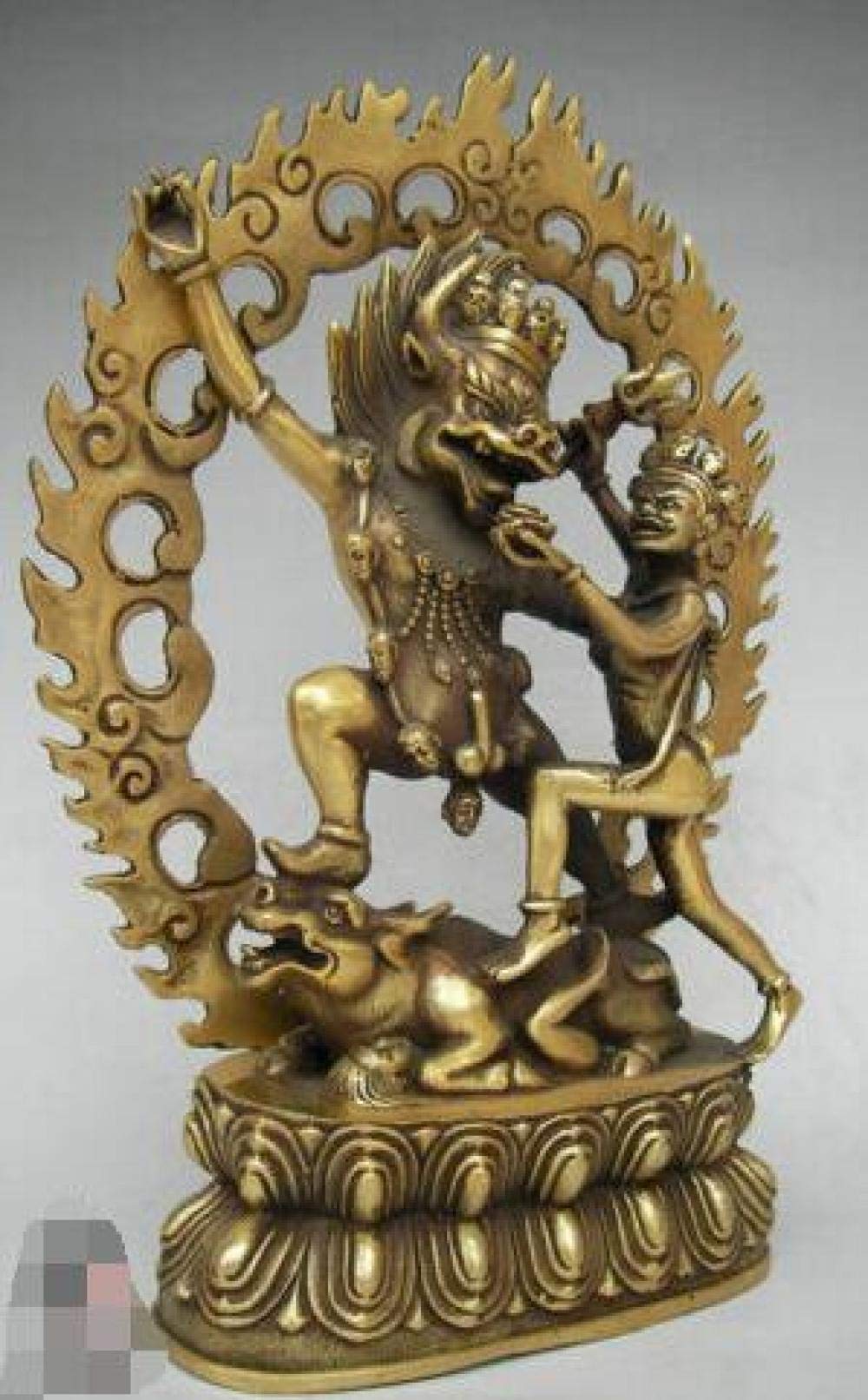 仏教美術 中国 チベット 古白銅 龍鳳凰獅子刻 仏像 仏教美術 中国 チベット 古白銅 龍鳳凰獅子刻 仏像 仏教美術