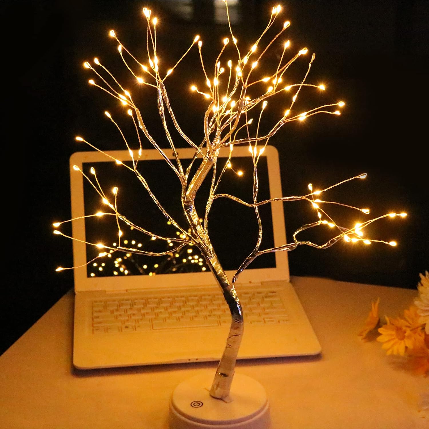 Bonsai Tree Light, 108 LED Tree Lamp Tabletop Artificial Lighted Tree