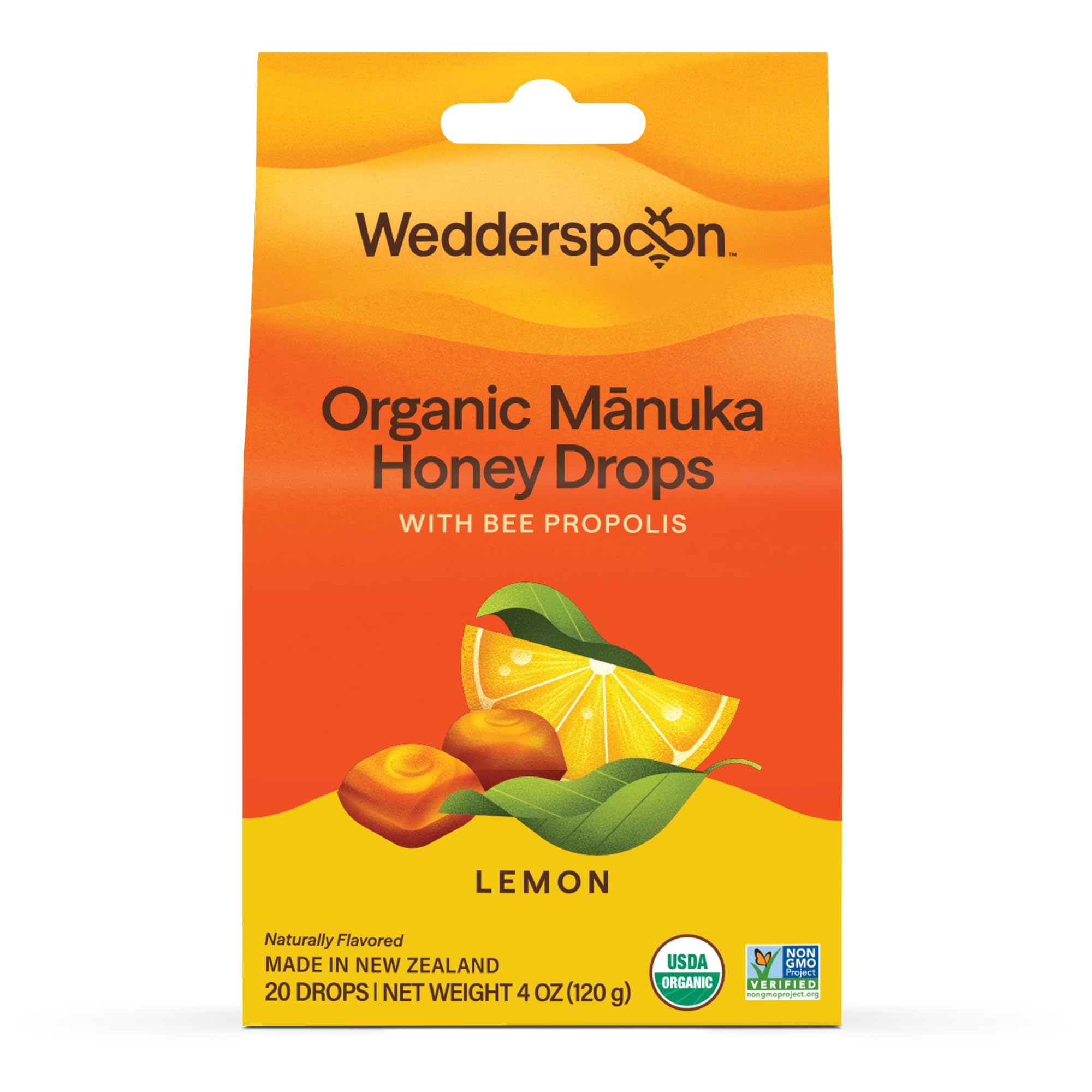 Organic Manuka Honey Drop, Lemon 4 Oz (Pack Of 1)