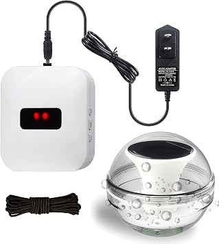 Swimming Pool Alarm,Pool Safety Alarm System,Floating Solar Wave Alarm Can Monitor Swimming Pools,Suitable for Indoor and Outdoor Swimming Pools, Suitable for Protecting The Safety of Family.