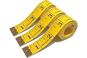 Tape Measure Extra-Long 60 Inches Professional Fabric Double-Scale for Tailors and DIY Projects