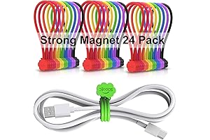 SOOOEC Cute Cloud Magnetic Cable Ties for Seamless Cord Management