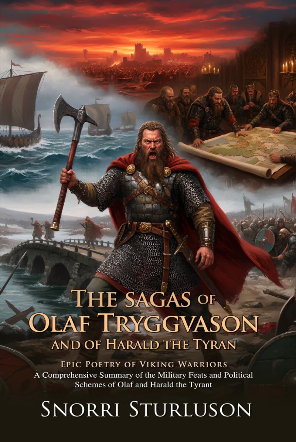 The Sagas of Olaf Tryggvason and Harald the Tyrant: Viking King Legends: Epic Viking Battles and Royal Bloodlines - Illustrated with Biography and Commentary
