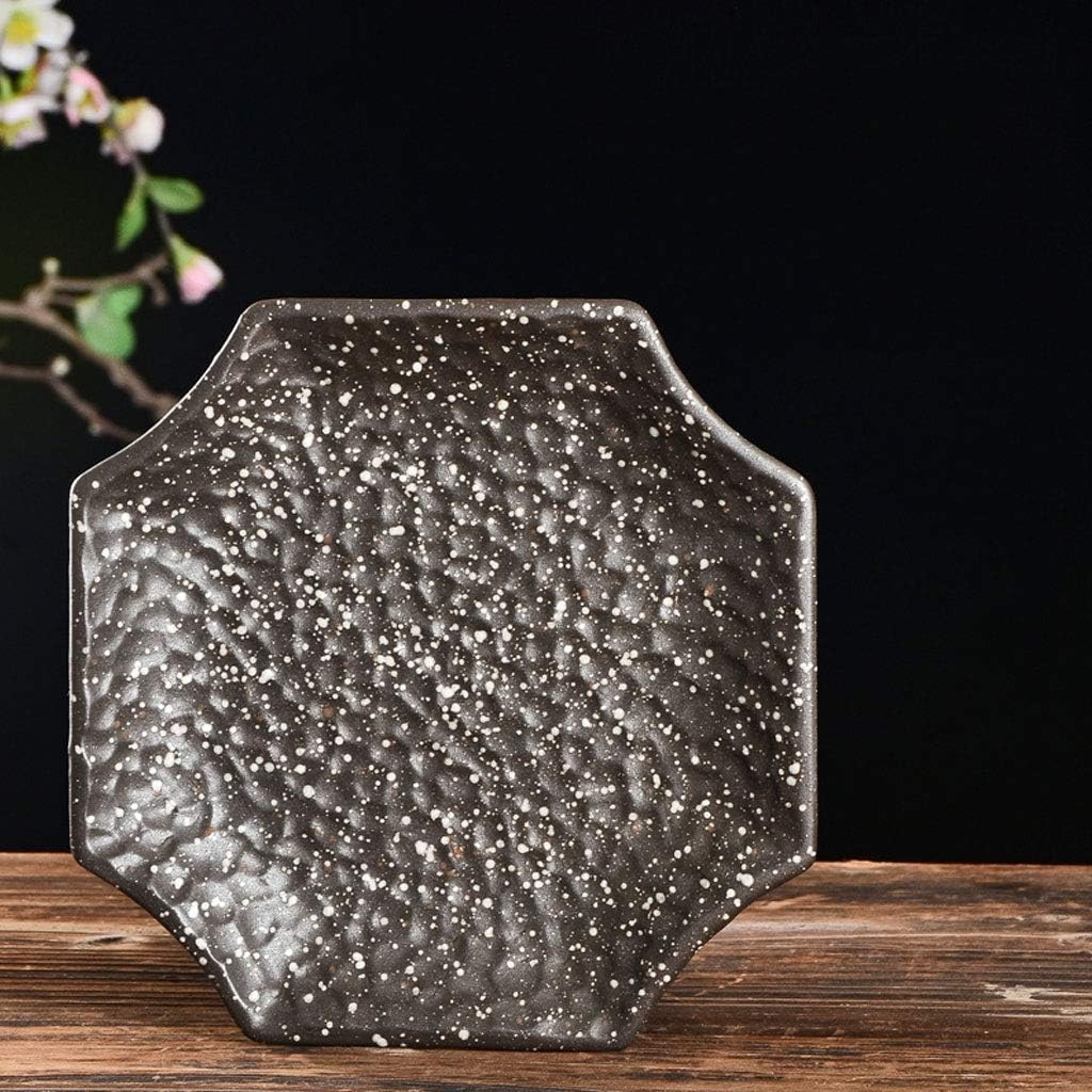 Plant Saucer Drip Tray Thickened Ceramic Flower Pot Tray Outdoor Garden Indoor Living Room Household Potted Flower Pot Retro Flowe,A