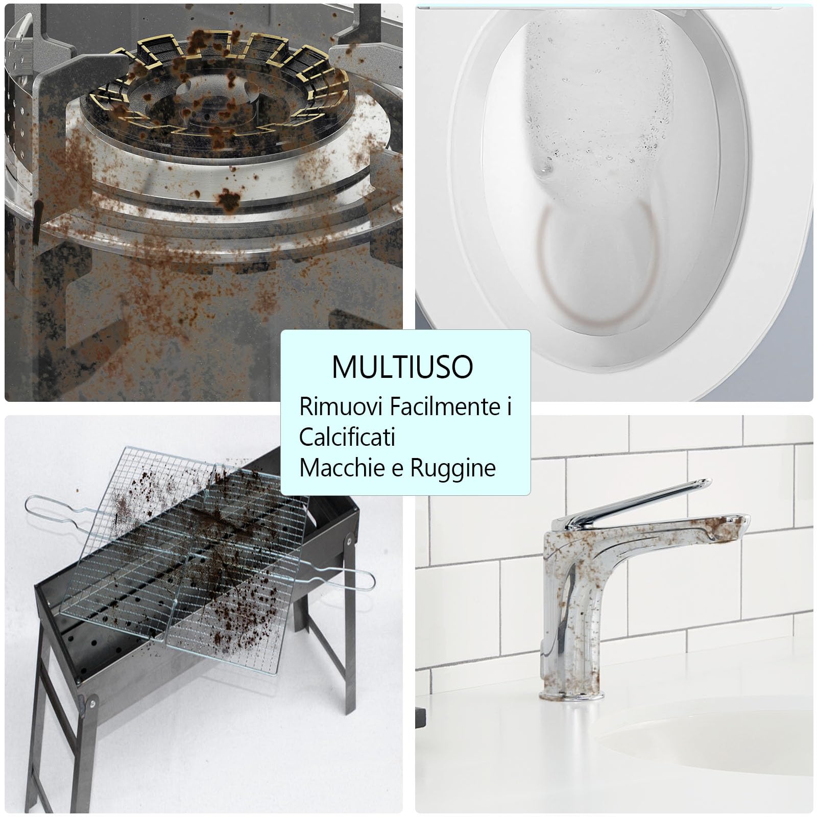 Pietra Pomice per WC, Cleaning Block, Disincrostante Pulente Vetro Espanso, Prodotti Pulizia Casa Bagno, Pulisci Water con Manico e Spazzola per Pulizia Fessure