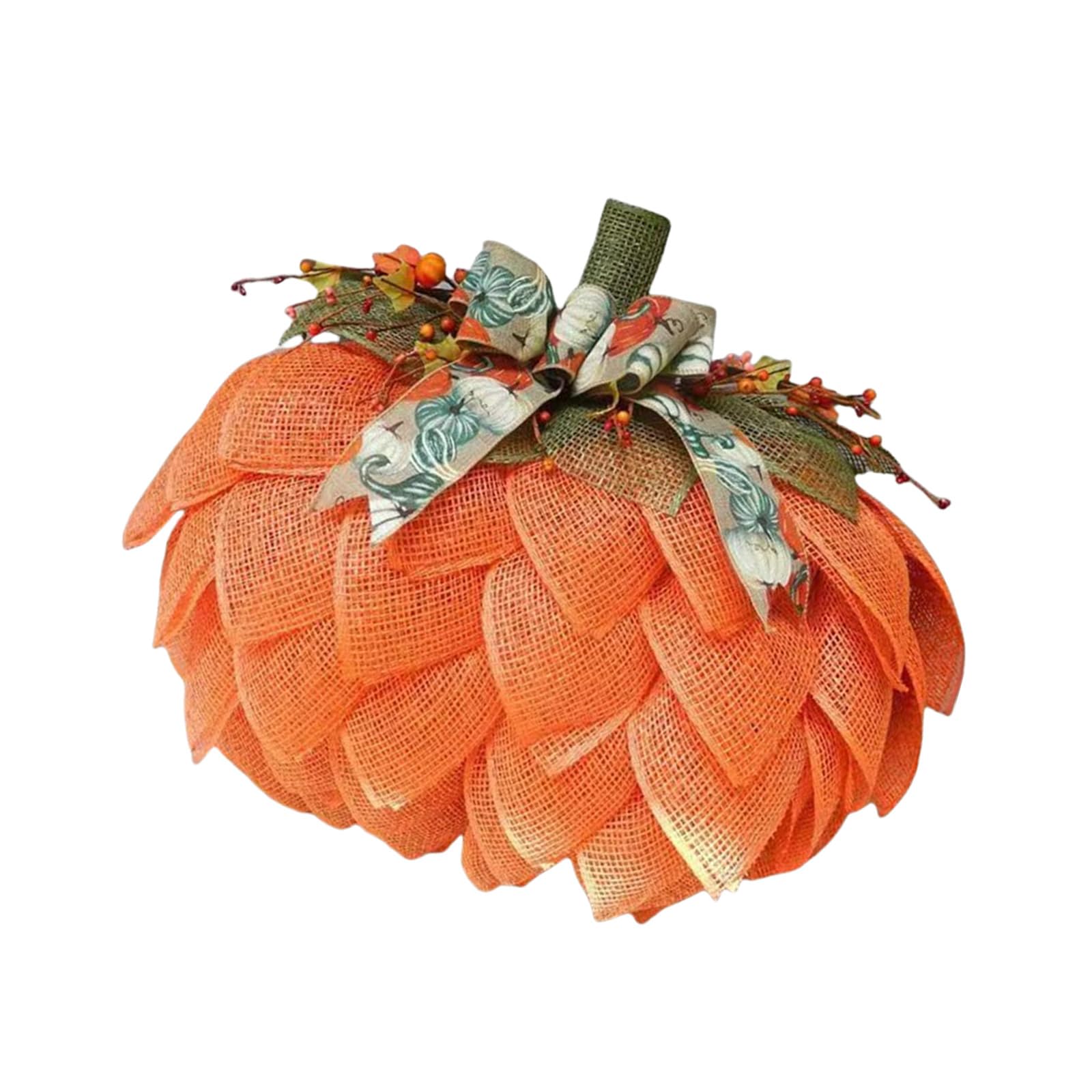 Elnwnnkc Farmhouses Pumpkin Wreath Autumn Burlap Wreath with Pumpkin Designs for Holiday Decorations Farmhouses
