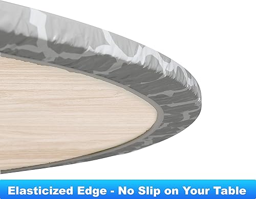 Miniatura 4 de Rally Home Goods - Manteles redondos de franela de PVC con refuerzo