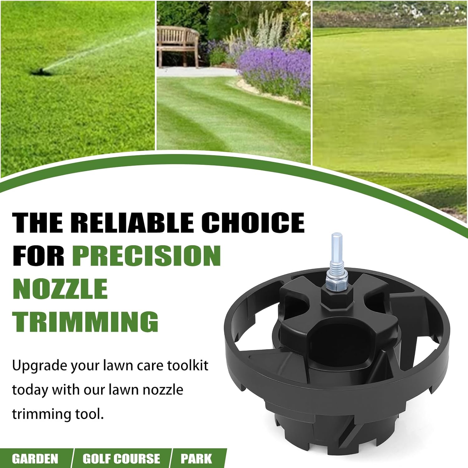 Grass Sprinkler Head Trimmer Tool - 3.5" Grass Cutter for Garden,Golf Course,Park Lawn Sprinkler Head Trimmer, for Lnstall on A Power Drill for Use.