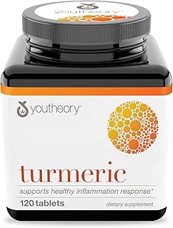 Youtheory Turmeric Advanced with Black Pepper Bioperine, 120 Count