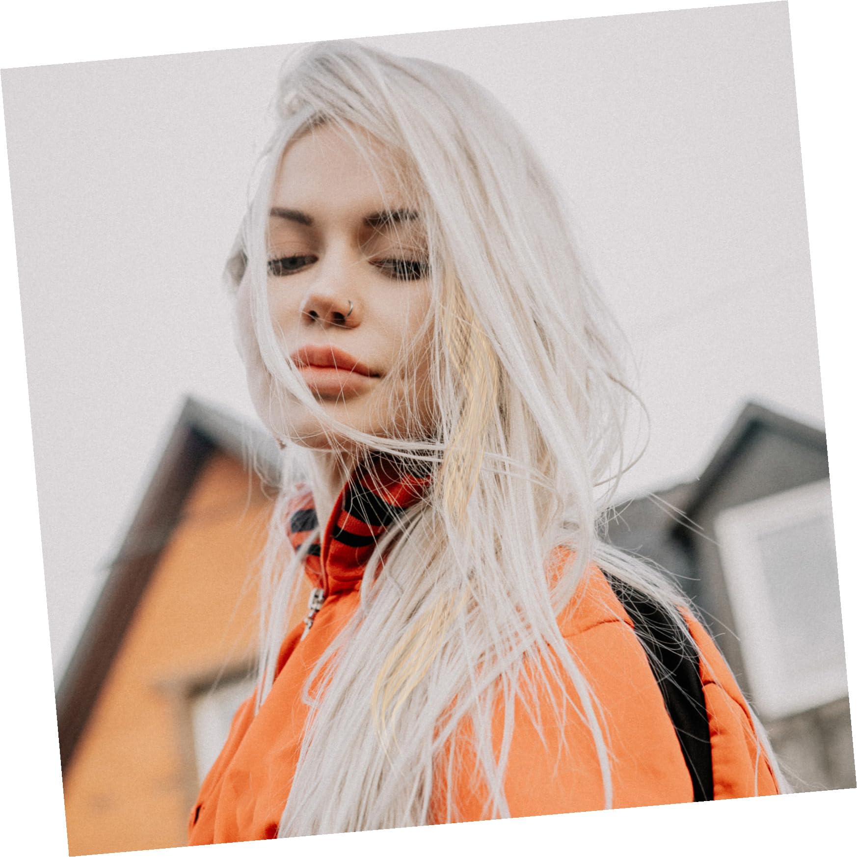 Échantillons 30 Pièces Beige de Couleur de Cheveux Humains Anneaux en Pvc Blanc Facile à Coiffer et Tester la Coloration Capillaire pour Salon