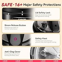 Vista 8 de Olla a Presión Eléctrica 12 en 1 de 1200W de 8Qt, Olla a Presión de Acero Inoxidable, Olla Arrocera de Cocción Lenta Vaporera Saltear, Máquina
