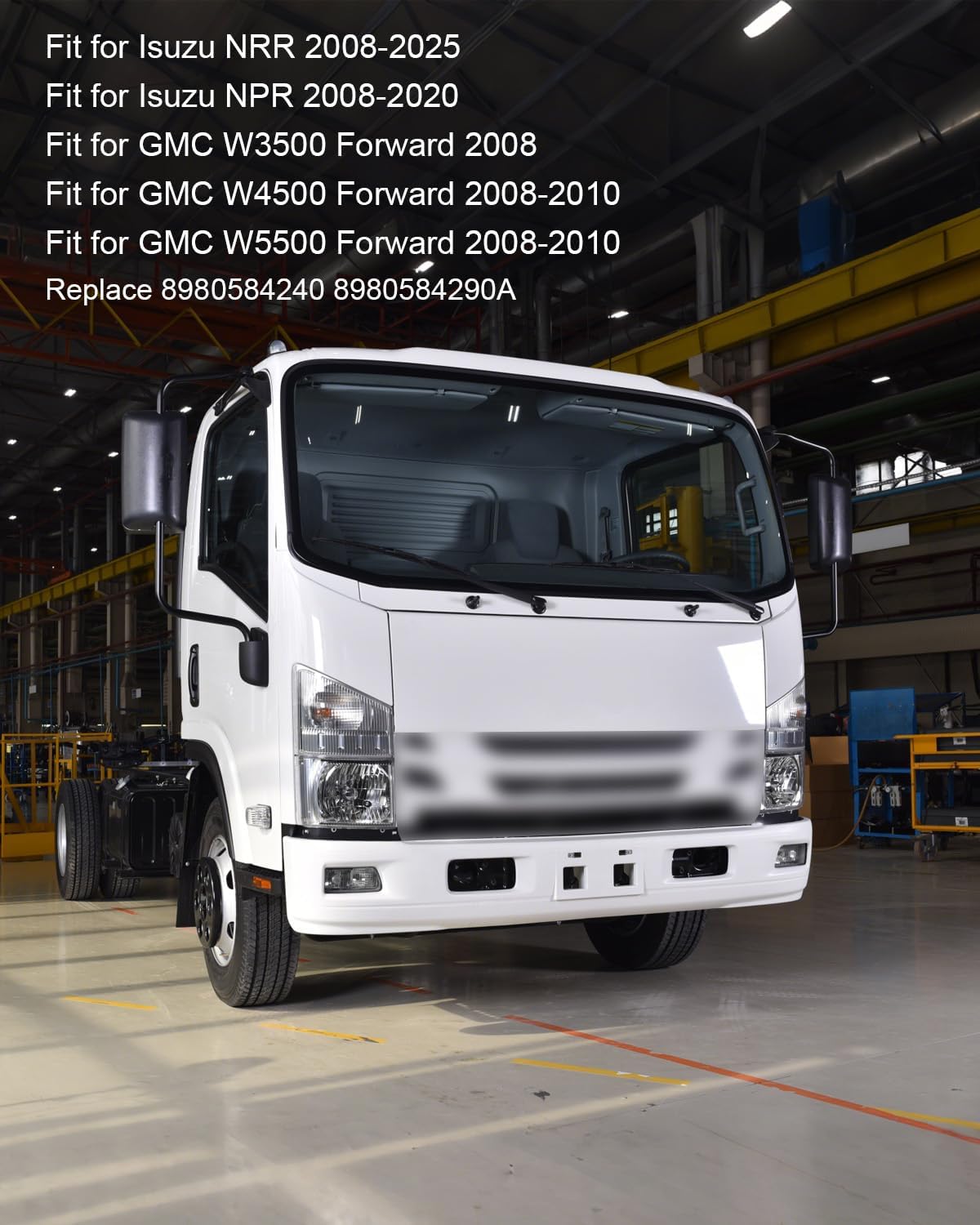 Power Window Motor Fit for Isuzu NQR NPRHD FTR GMC W3500 W4500 W5500HD 2008-2025 Replace 8980584240 8980584290A, Right Passenger Side