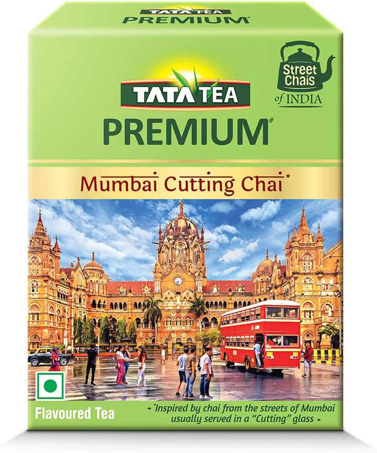 Tata Tea Premium | Street Chai of India | Mumbai Cutting Chai | Tasting Notes of Ginger & Lemongrass | 250g