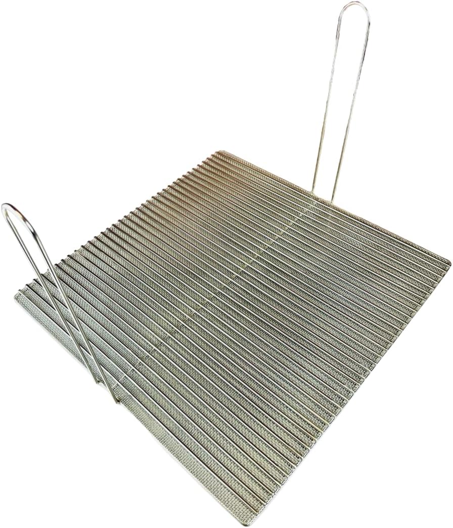 Quality Industries Stainless Steel Sediment Tray (18" x 18") – Flat Bottom Grid Tray with Dual Handles – Durable Debris & Sediment Collection Tray for Commercial Use