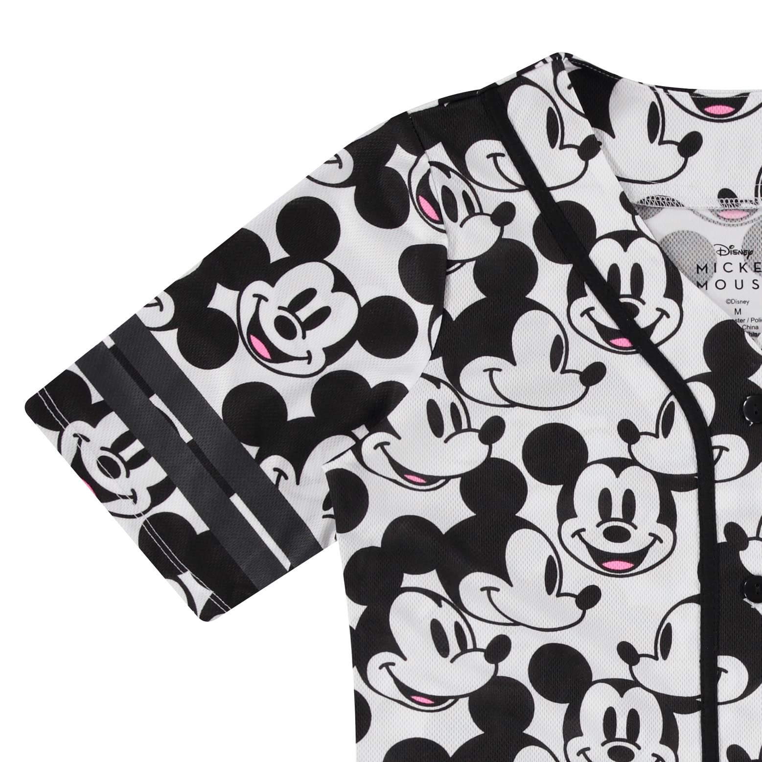 Disney Ladies Mickey Mouse Fashion Shirt - Ladies Classic Mickey Mouse Clothing Mickey Mouse Baseball Jersey Tee