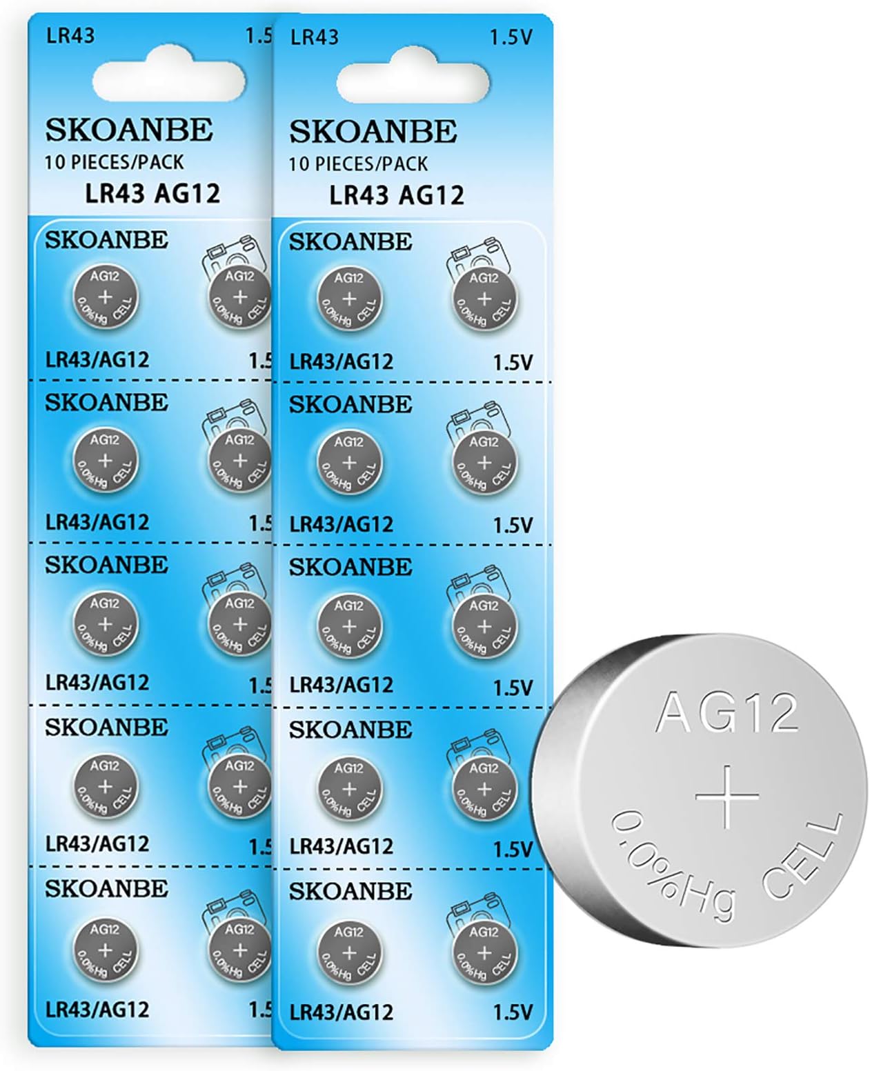 Energizer A76 LR44 1.55V Button Cell Alkaline Batteries