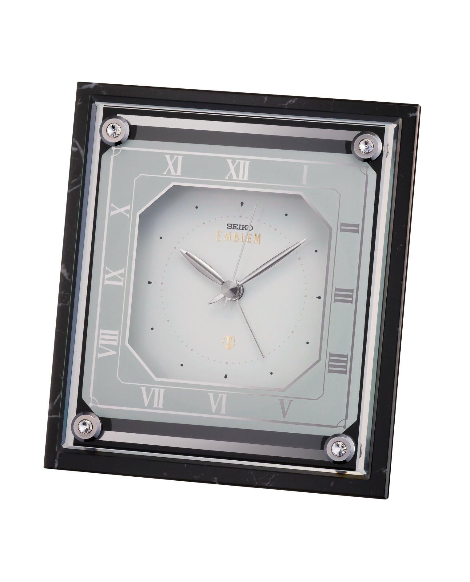 SEIKO大理石枠置時計 Amazon.co.jp: SEIKO EMBLEM 置き時計 黒大理石枠 石枠 106×102×68mm